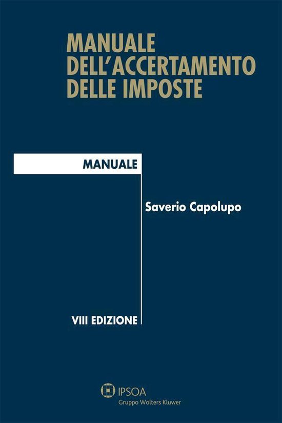 Manuale dell'accertamento delle imposte - cover