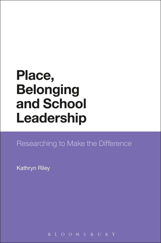 Place, Belonging and School Leadership - cover