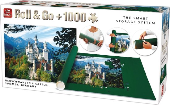 King Puzzelmat Puzzelrol 1000 Stukjes inclusief Puzzel Neuschwanstein