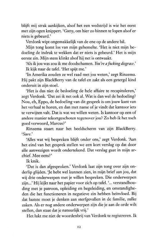 Een bladzijde uit een boek met tekst.