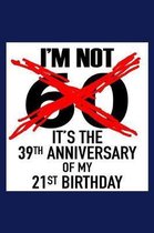 I'm not 60! It's the 39th anniversary of my 21st birthday.