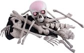 Halloween Grote zak met botten en lichtgevende schedel - Halloween/horror kerkhof thema decoratie