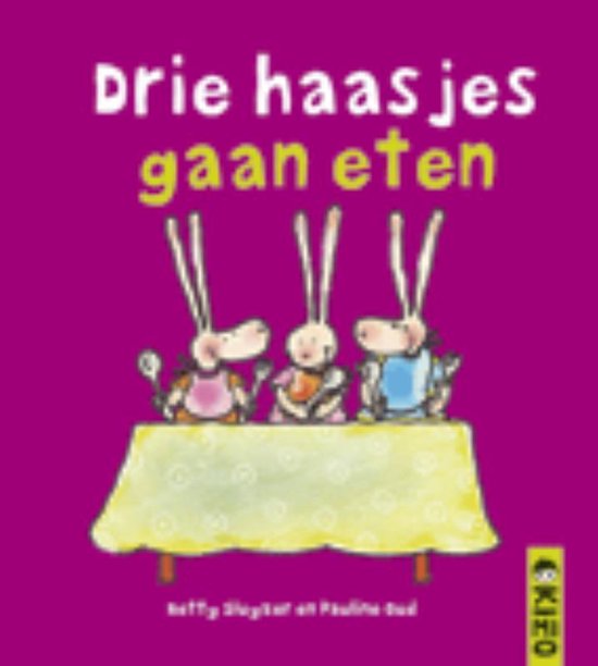 Cover van het boek 'Drie haasjes gaan eten mini editie'
