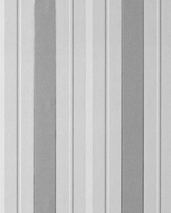 Strepen behang EDEM 069-26 design behangpapier vinyl structuurbehang grijs  licht grijs... | bol.com