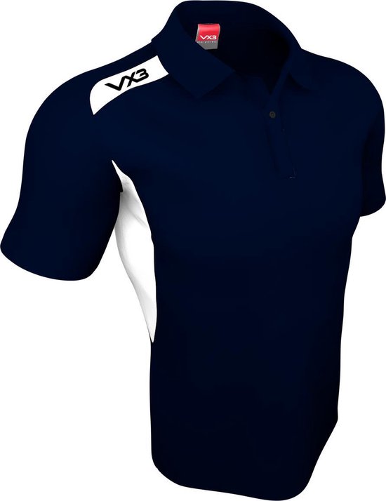 TEAM TECH POLO NAVY / WHITE XLB/152