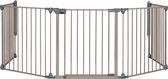 Safety 1st Modular Gate Veiligheidshekje - 5 panelen - 40 t/m 358 cm -  Uitbreidbaar - Schroefbevestiging - Licht grijs