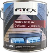 Fitex-Buitenbeits UV-Zijdeglans-Ral 7021 Zwartgrijs 2,5 liter