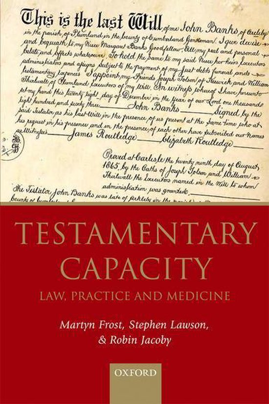 Testamentary Capacity - cover