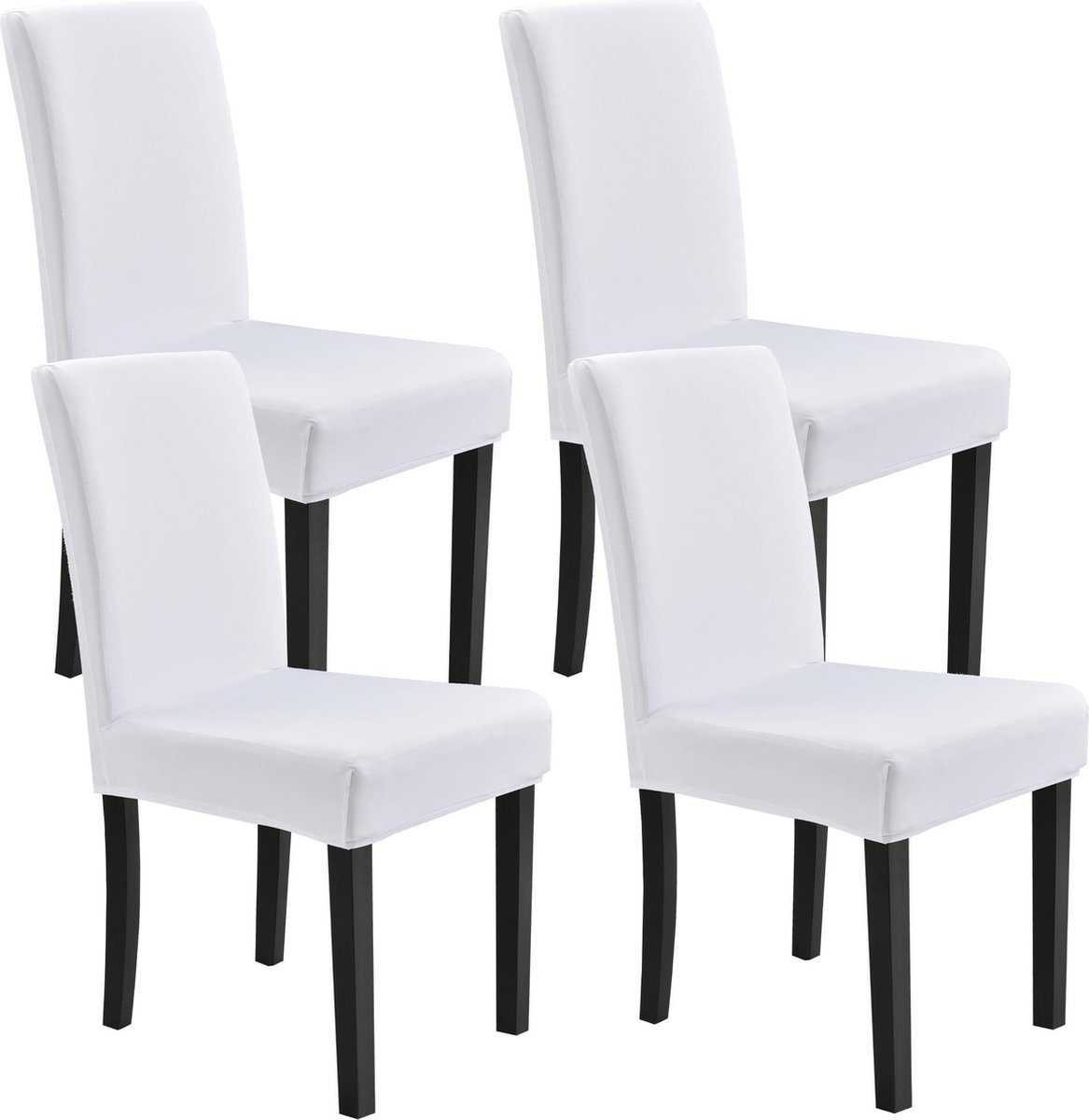 Set van 6/4/2 fluwelen stoelhoezen voor eetkamerstoelen met armleuning stretch stoel hoes gebogen gevleugelde accent stoelhoezen armleuningen keuken stoelhoezen,Champagne,6pcs