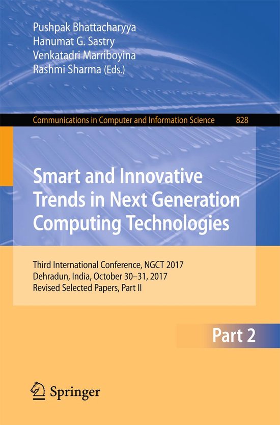 Springer Nature Proceedings Computer Science 2 - Smart and I ... - cover