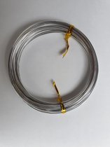 Aluminium draad 1,5 mm 5 Meter – Zilver / Aluminiumdraad sieraden maken / Home Deco