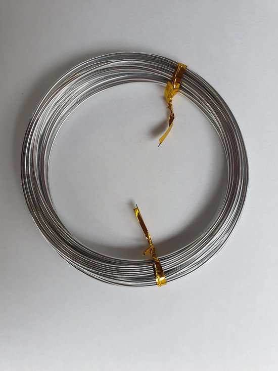 Aluminium draad 1,5 mm 5 Meter – Zilver / Aluminiumdraad sieraden maken /  Home Deco | bol.com