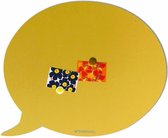 Wonderwall Magneetbord - Memobord Tekstballon - Large geel - 67x80