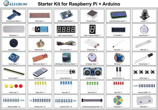 Starter Kit voor Arduino & Raspberry Pi - Elecrow
