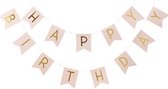 Roze Happy Birthday slinger | Pastel Perfection
