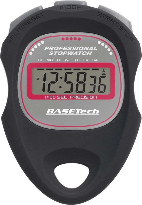 Basetech WT034 Digitale stopwatch Zwart