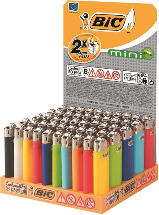 BIC - BIC Mini Standard aanstekers Display (50 stuks)