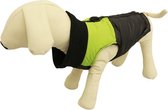 BODYWARMER MET GROEN STREEP VOOR DE HOND - D-S ( rug lengte 33 cm, borst omvang 34 cm, nek omvang 34 cm )