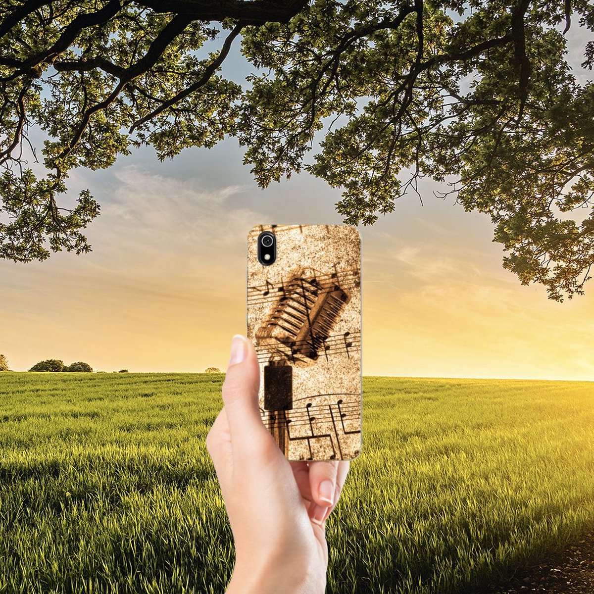 Xiaomi Redmi 7A Siliconen Hoesje met foto Bladmuziek