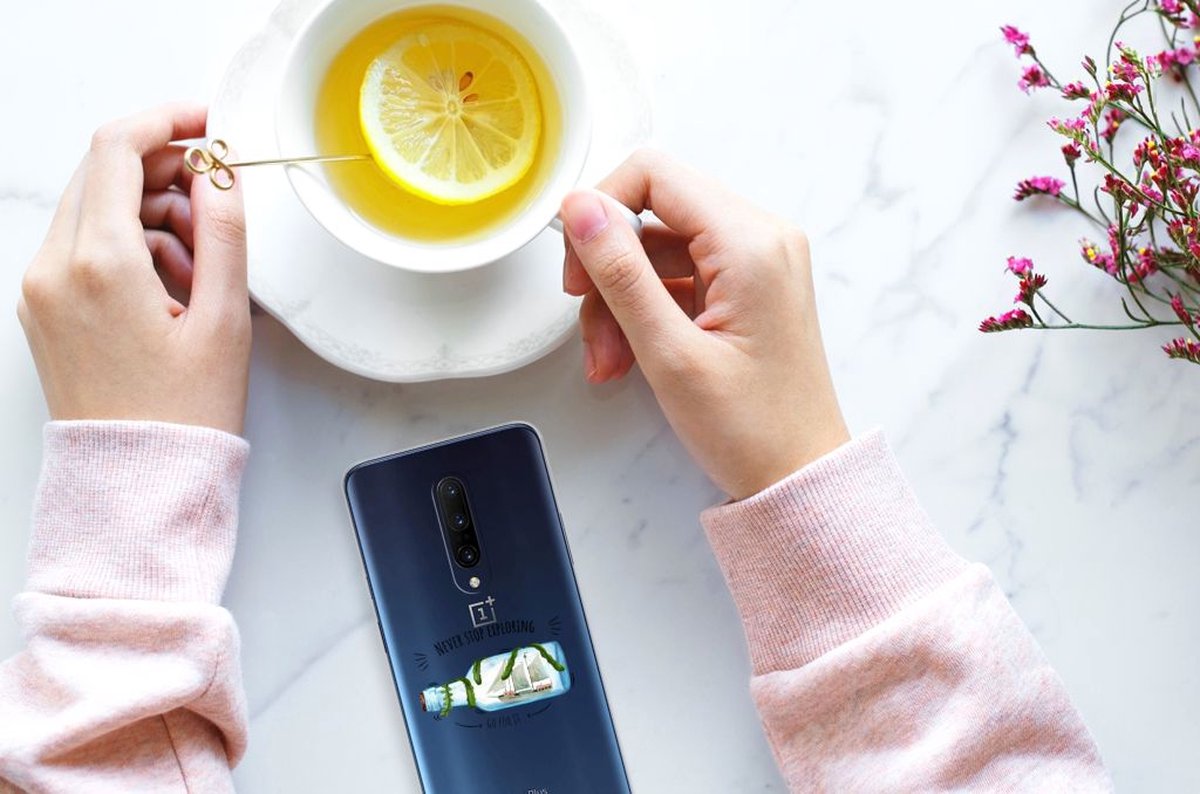 OnePlus 7 Pro Telefoonhoesje met Naam Boho Bottle