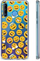Doorzichtige Silicone Hoesje Huawei P30 Lite Emoji
