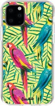 Casetastic Apple iPhone 11 Pro Hoesje - Softcover Hoesje met Design - Tropical Parrots Print