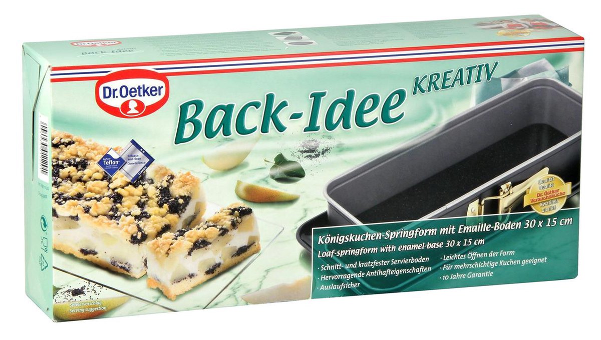Dr. Oetker Springvorm 'Kreativ' - rechthoek - 30x12x7 cm – foto 8