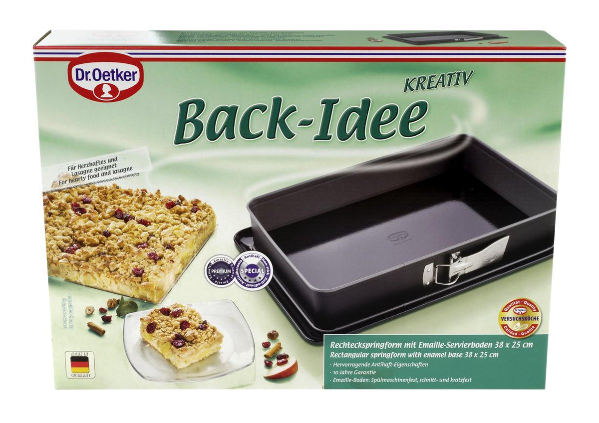 Springvorm Night met geëmailleerde dienblad en antiaanbakring