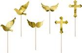 PartyDeco Cupcake Toppers First Communion Set / 6