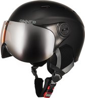 Sinner Typhoon Visor Kids Skihelm - Zwart - Maat XS