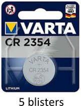 5x Varta CR2354 Lithium knoopcel batterij 3V