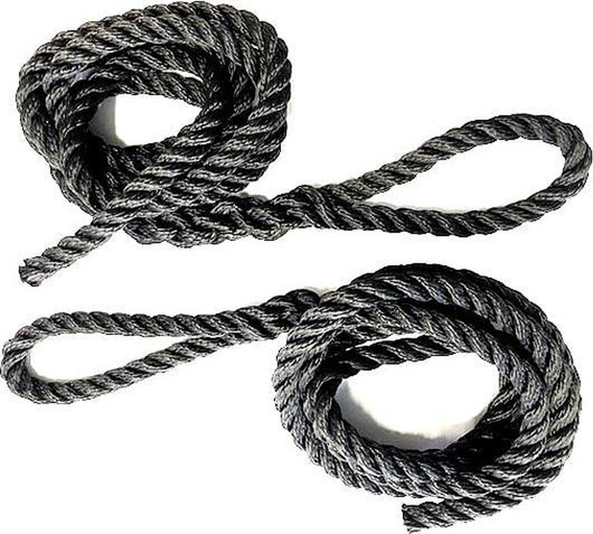 FES Fenderlijn per 2 - 2,4m x 10mm - zwart