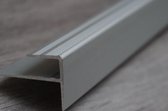 Profilé d'escalier en aluminium en forme de F pour stratifié - 8mm X 120cm x (lot de 15 pièces) Nez de marche, Profilés d'angle