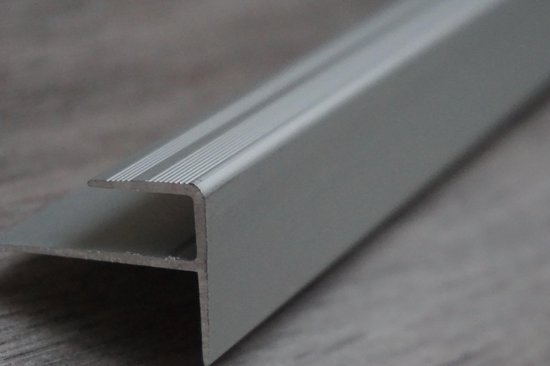 loyaliteit Actief kunstmest Aluminium F-vorm trapprofiel voor laminaat zilver- 8mm X 120cm x ( set van  15 stuks ) ... | bol.com