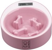 M-Pets Voerbak Slowfeeder Yumi Smart Bowl Roze 18,3x20,5x7 cm