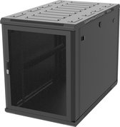 Alfaco 19-6015PP - 15U Serverkast - 19'' met geperforeerde deuren, voor onder de bureaus (BxDxH) 600x1000x769mm