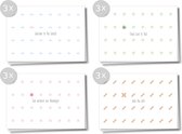 Matriks Cards | Wenskaarten | set van 12 stuks | dubbele kaarten met envelop