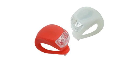 Fietslampjes LED - Set Wit en Rood - Voorlicht en Achterlicht - Inclusief Batterijen - Fietslicht - Lampjes Voor Fiets - Waterproof — afbeelding 3