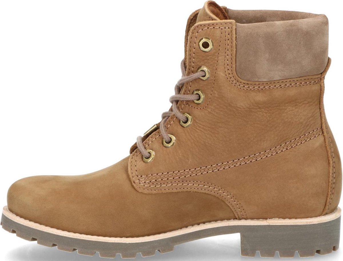 Panama Jack Panama 03 veter boots - lever / taupe, ,36 / 3 | bol.com