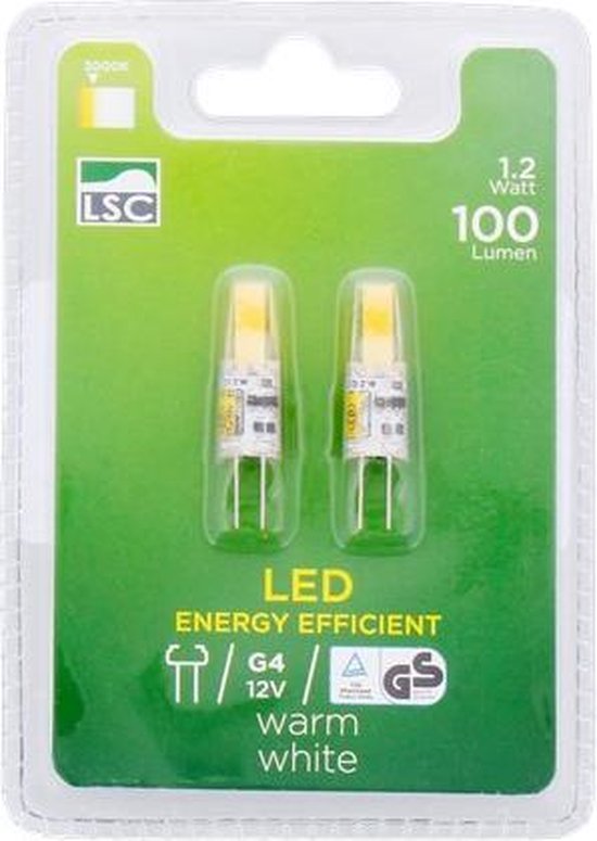LSC ledlamp G4 - 12V - Set van 2 - 1.2 Watt | bol.com