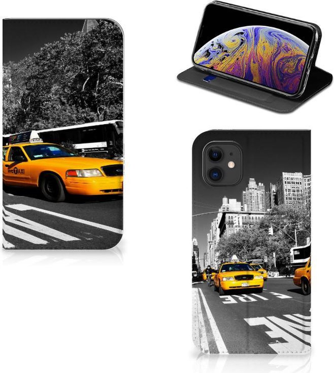 Apple iPhone 11 Book Cover New York Taxi