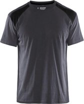 Werkshirt Blåkläder Bi-Colour Medium grijs/Zwart - maat M