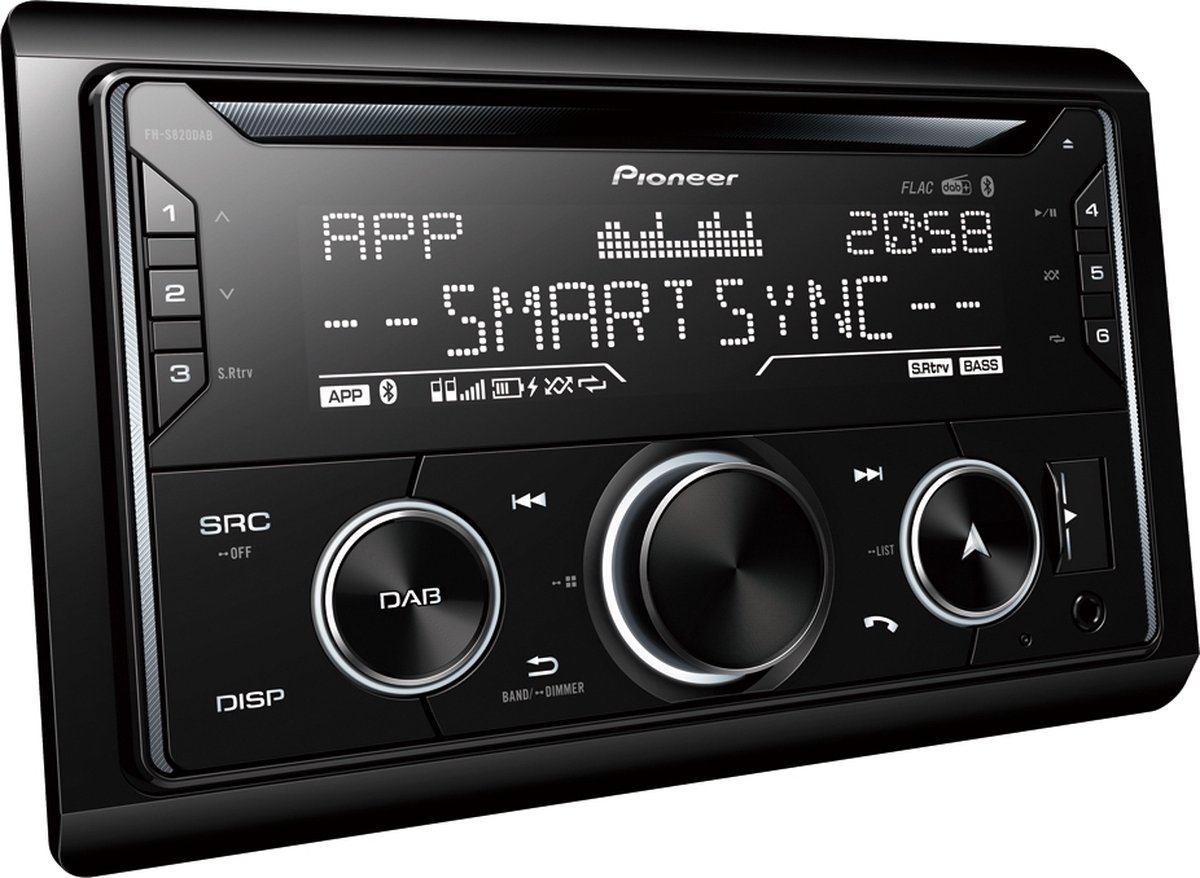 Pioneer FH-S820DAB Autoradio Dubbel din CD Tuner-USB-DAB+ - 4 x 50 W – foto 2