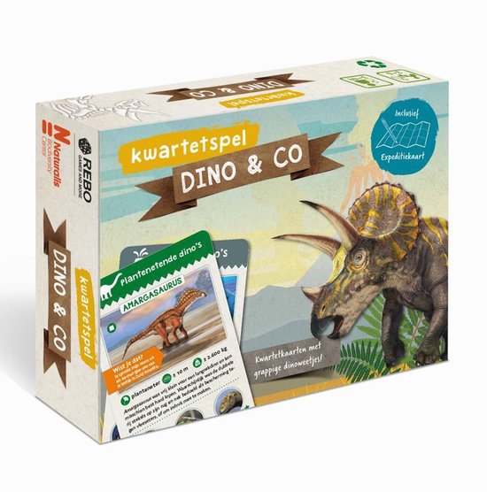 Afbeelding van het spel Kinderboeken Icob Dino - Dinosariersboek en kwartet dinosariers