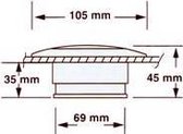 Plafon verlichting 12V 10W Wit (GS10171)