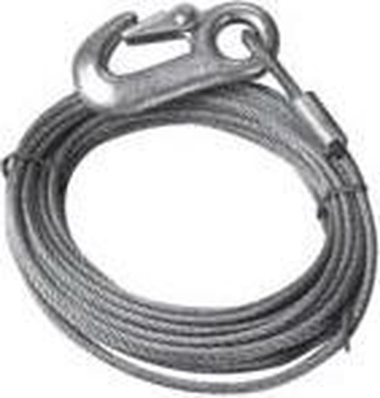 4500LBS Winch Cable Wire Stainless Steel Rope 5.5mm Diameter 10m Length