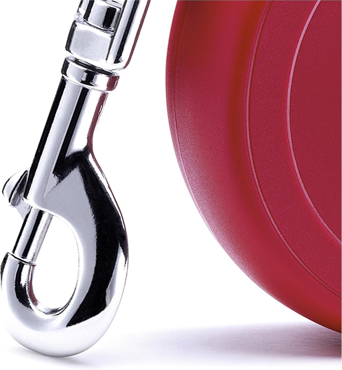 Flexi New Classic Tape - Hondenriem - Rood - L - 8 m - Grote en Actieve Honden thumbnail 2