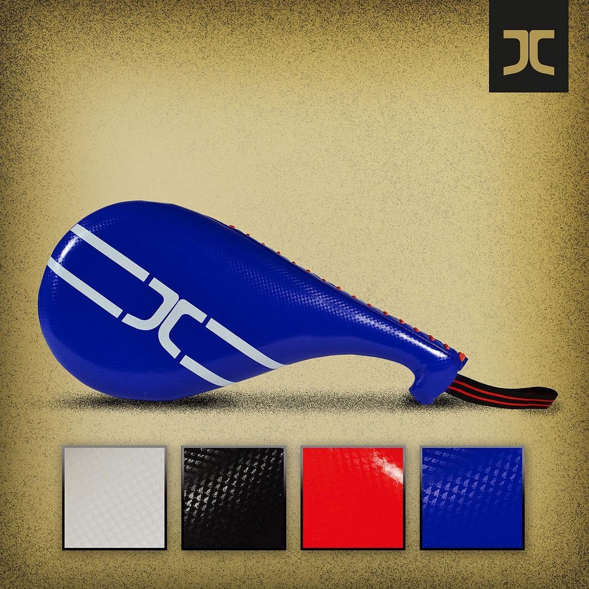 Taekwondo handpad (double target mitt) JCalicu | Rood (Maat: Regular)
