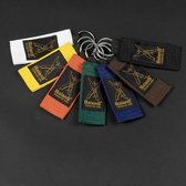 Nihon Sleutelhanger met een stukje judoband | diverse kleuren - Product Kleur: Zwart / Product Maat: Onesize