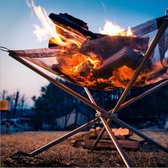 Barbecue op poten met stalen gaas bodem-42cm*42cm*32cm